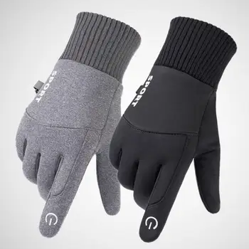 Мото Перчатки, 1 пара стильных противоскользящих теплых женских Мужских перчаток для верховой езды с сенсорным экраном, Аксессуары для велоспорта