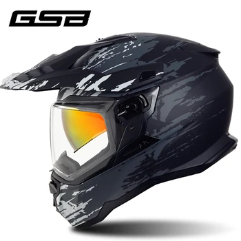 Мотоциклетный шлем GSB, Мужской Шлем для мотокросса, Мото-шлем для квадроциклов, полнолицевой шлем для кросса, Скоростного спуска, внедорожный шлем Casco Moto