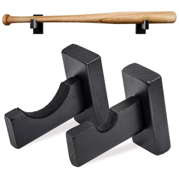 Настенное крепление для дисплея бейсбольной биты, держатели для биты на стену С войлочной подкладкой и винтами, настенное крепление для биты