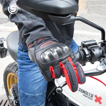 Новые мотоциклетные перчатки SFK, кожаные ветрозащитные и сохраняющие тепло/защитные перчатки Knight, зимние водонепроницаемые перчатки с сенсорным экраном