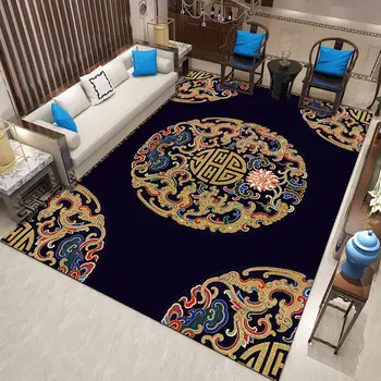 Новый Китайский Ковер В классическом стиле, Ковер для гостиной, Декор для гостиной, Коврики для спальни, Прикроватный столик, кабинет, Нескользящий коврик для пола