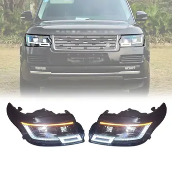 Обновите фару для Range Rover Vogue 2013-2017 с 2 светодиодными линзами Обновите фару до стиля 2023