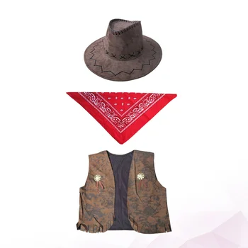 Одежда для маскарада, одежда для вечеринок, Фестивальный ковбойский костюм для косплея, Аксессуары для карнавала, принадлежности для шерифа