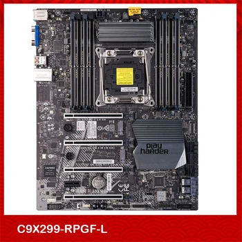 Оригинальная Серверная материнская плата Для Supermicro C9X299-RPGF-L X299 LGA2066 С Поддержкой Core X 4-way GPU Глубокого обучения Хорошего качества
