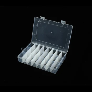 Пластиковый ящик для хранения, отделение на 24 сетки, Винтовой держатель, Чехол-Органайзер, Контейнер, Бытовые инструменты, принадлежности для хранения