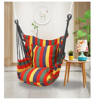 Подвесной стул для студентов колледжа, Гамак для общежития с подушкой, Качели для кемпинга в помещении, Кресло для отдыха для взрослых, Подвесные качели
