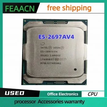 Процессор Processador usado Xeon E5 2697AV4 2.60GHZ 16 núcleo 40MB 145W 14nm E5 2697A V4 LGA2011-3 E5-2697AV4