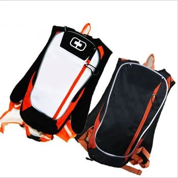 Рюкзак на плечи для мотоцикла, сумка для езды по бездорожью, для мотокросса, оранжево-белая, Бесплатная доставка