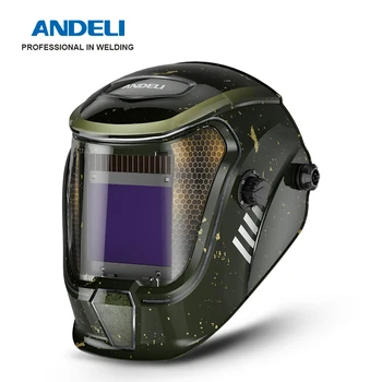 Сварочный шлем ANDELI с Автоматическим Затемняющим Фильтром True Color 4 Дуговых Датчика Маска На Солнечных Батареях для Сварочного Оборудования MIG MAG TIG