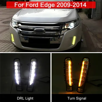 Светодиодный противотуманный фонарь Белый DRL дневного света Янтарный Указатель поворота для Ford Edge 2009 2010 2011 2012 2013 2014