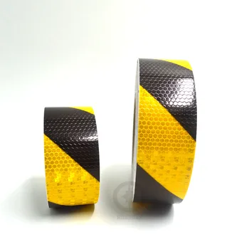Светоотражающая лента Roadstar 5 см x 10 м Star Shining с желто черной цветной печатью Ttwill для блеска автомобиля