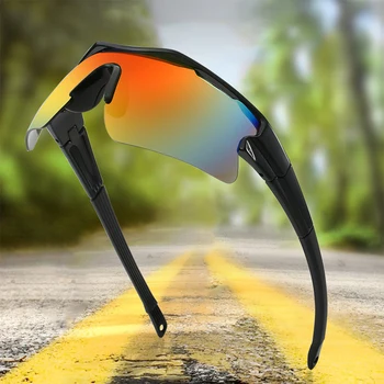 Солнцезащитные очки для велоспорта на открытом воздухе с защитой UV400, ветрозащитные очки с поляризованными линзами для мужчин и женщин, спортивные велосипедные солнцезащитные очки, очки