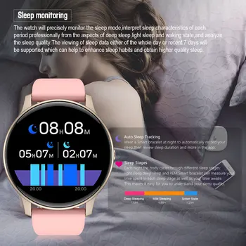 Умные часы nwe S32 спортивный трекер пульсометр ip68 водонепроницаемый шагомер 1,3 дюйма с круглой панелью измеритель уровня кислорода в крови сна