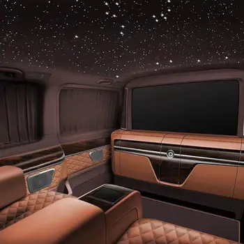 хит продаж 2023, интерьер с автомобильным дизайном, капитанские кресла, авиационные столы, RGB светодиодный потолок и пол