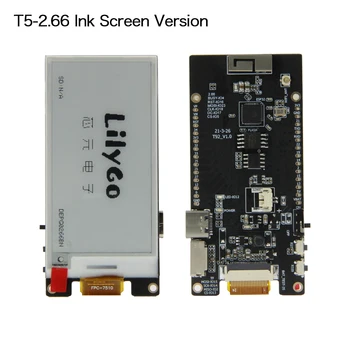 Электронная бумага LILYGO T5-2,66 дюйма, совместимая с автоматическим загрузчиком T-U2T с USB на TTL