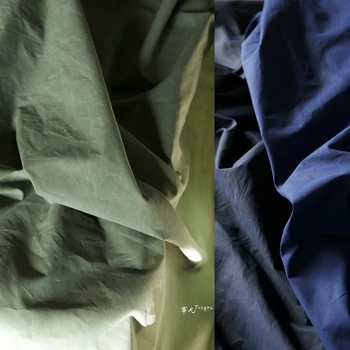 Японская вощеная хлопчатобумажная ткань-винтажная потертая текстура американской кожи, брызгозащищенная дышащая дизайнерская ткань