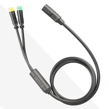 Водонепроницаемый кабель 1T2 с дисплеем дроссельной заслонки для Bafang BBS01 BBS02 BBSHD, удлинитель для среднемоторного электрического велосипеда