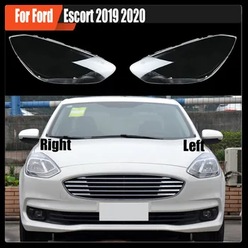 Для Ford Escort 2019 2020 Крышка объектива передней фары автомобиля, Авточехол, абажур для фары, стеклянная крышка для лампы, крышка для головного фонаря