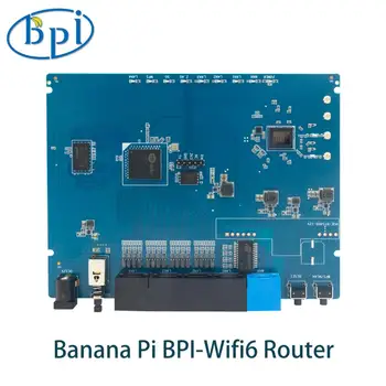 Маршрутизатор Banana Pi BPI-Wifi 6 TR6560 + TR5220 Wifi SOC Двухъядерный ARM Cortec A9 Интегрированная плата маршрутизации 5GE PHY RGMII 6 GE MACs