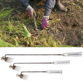 Ручной садовый инструмент для прополки сорняков с длинной ручкой, инструмент для посадки, садоводства, прополки, выращивания овощей, рыхления, вспашки