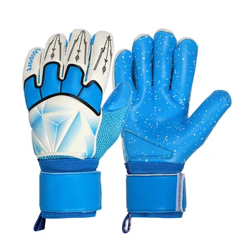 Молодежные футбольные вратарские перчатки Официального размера 7-10, спортивные перчатки для защиты пальцев, Латексные футбольные тренировочные вратарские перчатки